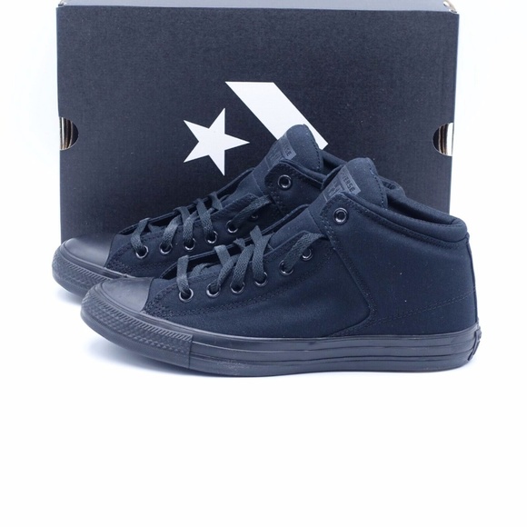 Converse Shoes | New Converse Chuck Taylor All Star High Street Sneakers 149432f Black | Color: Black | Size: 11.5 | Mlsource's Closet